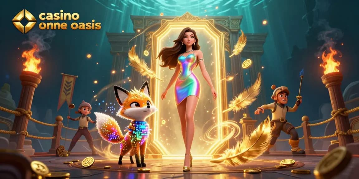 Experience the excitement of casino ohne oasis with colorful 3D characters and dynamic casino elements.