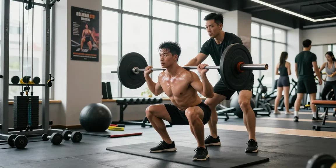 Kraftsportler trainiert im Steroidshop-Fitnessstudio und zeigt Stärke und Entschlossenheit.