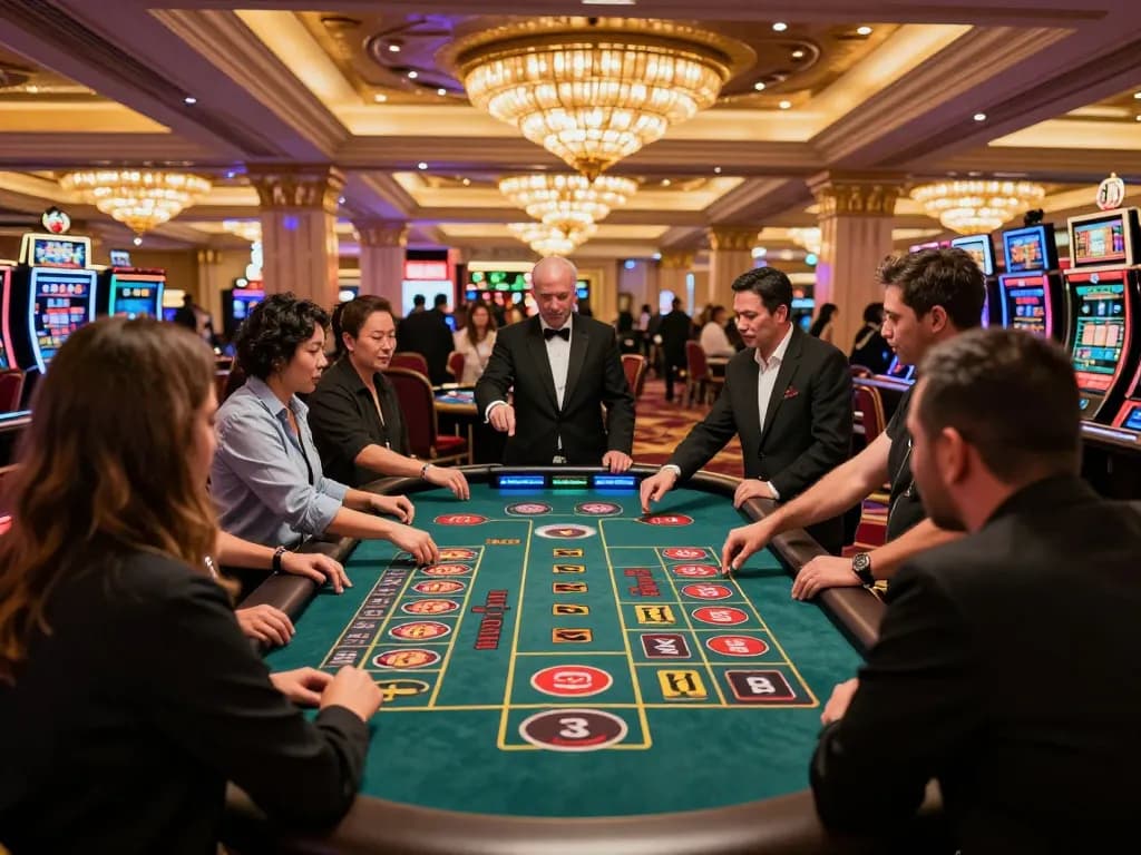 Players engaging with the sc 88 roulette table, showcasing high-stakes betting and excitement in a vibrant casino