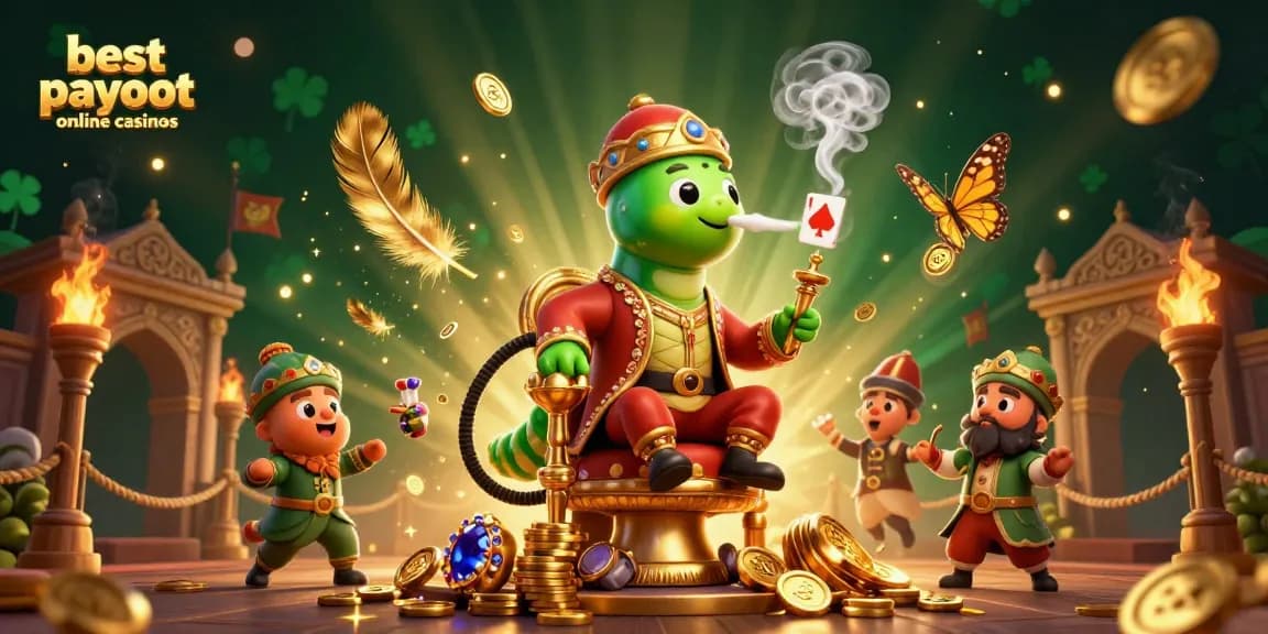Experience the excitement of best payout online casinos with a vibrant 3D casino-themed illustration.