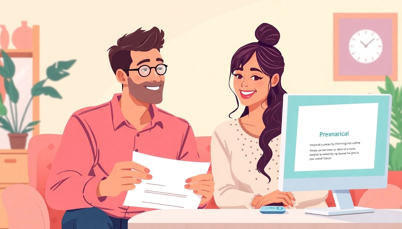 Couple participating in a Florida premarital course, showcasing engagement and support for their marriage preparation.