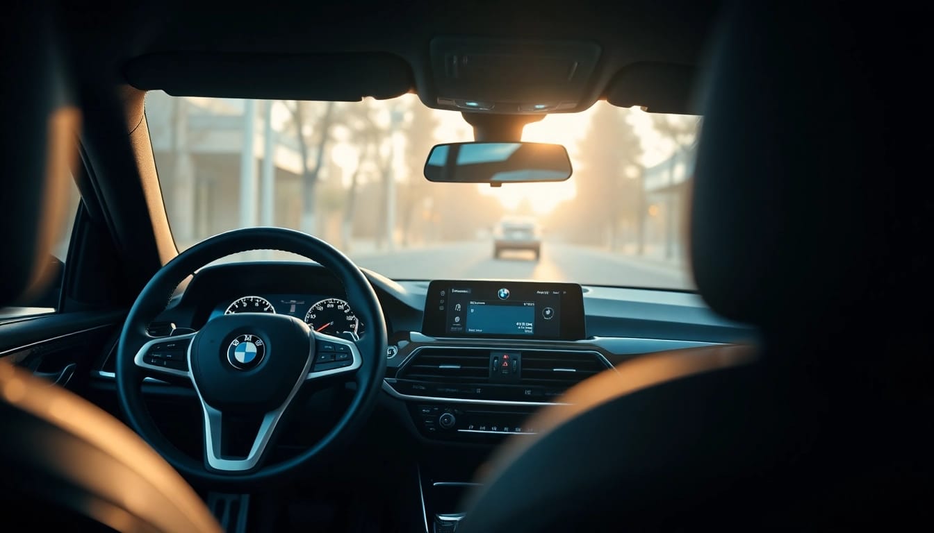 BMW Nachrüstung mit modernem Armaturenbrett und fortschrittlicher Technologie in einem luxuriösen Innenraum