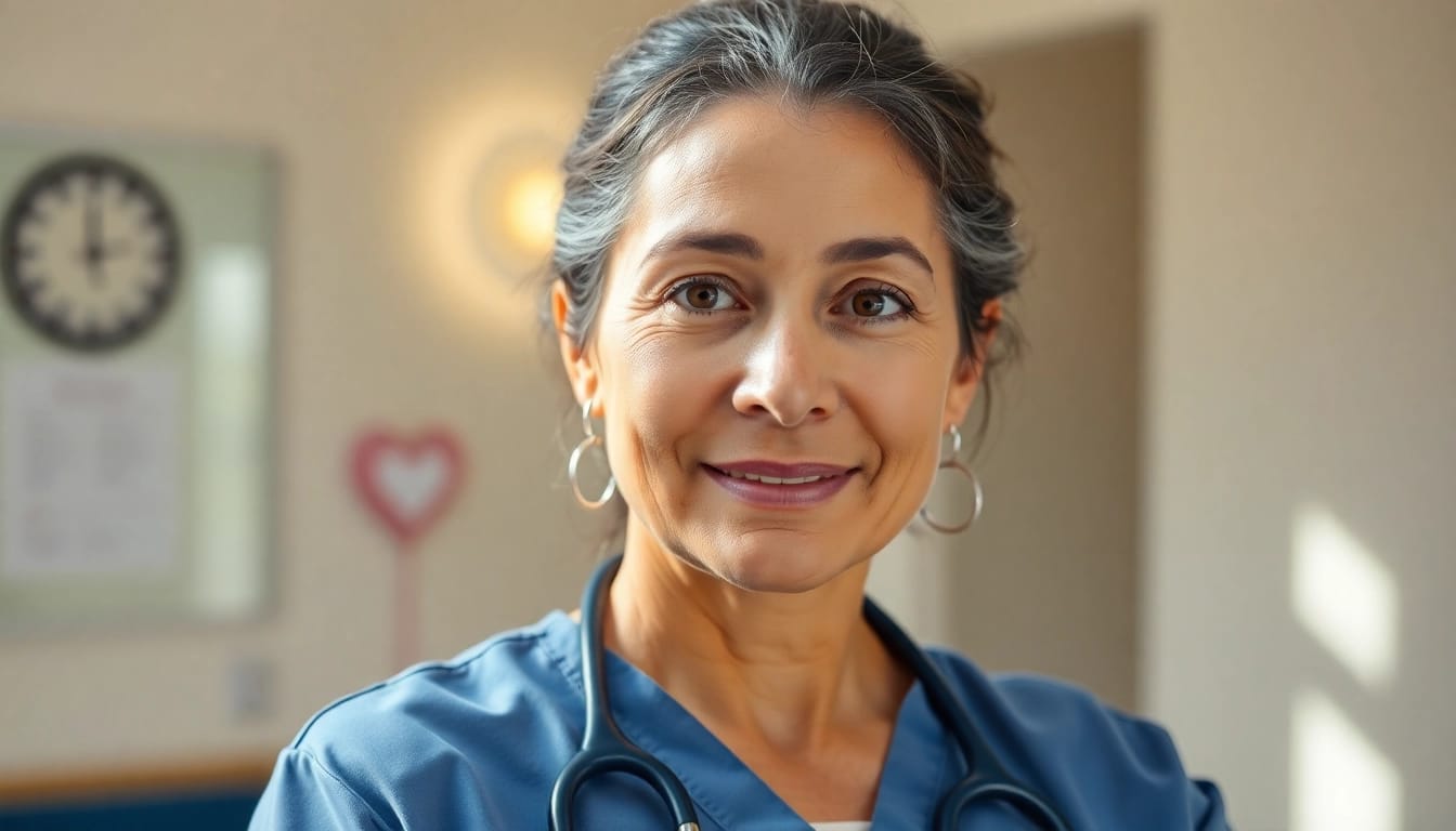 Pflegefachkraft Hameln, engagierte Pflegekraft hilft Patienten in ihrem Zuhause.