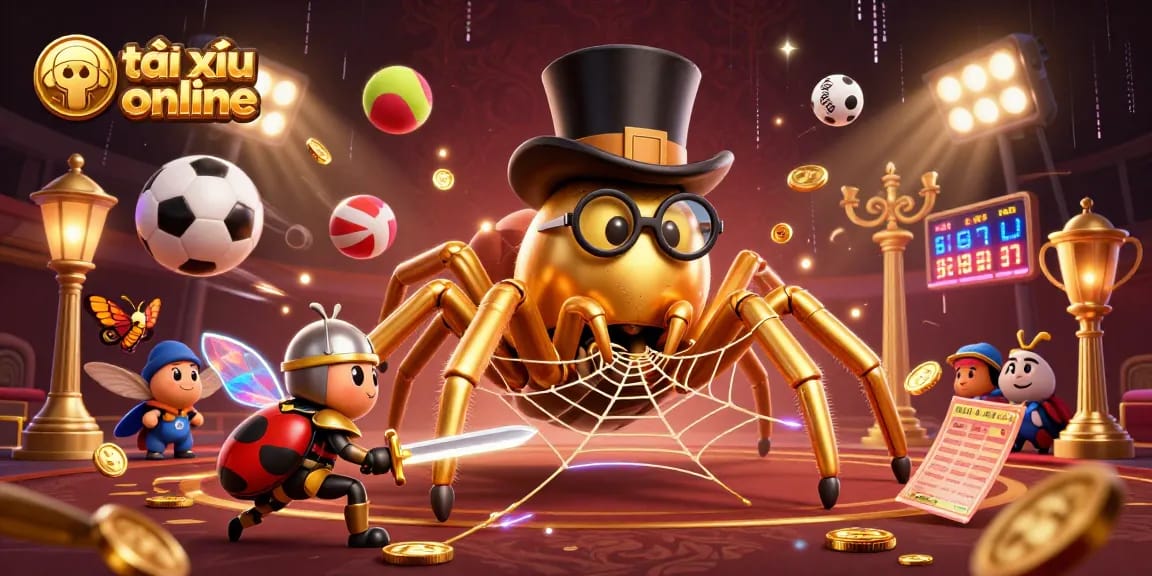 Experience thrilling gameplay with tài xỉu online and vibrant casino action in this detailed illustration.
