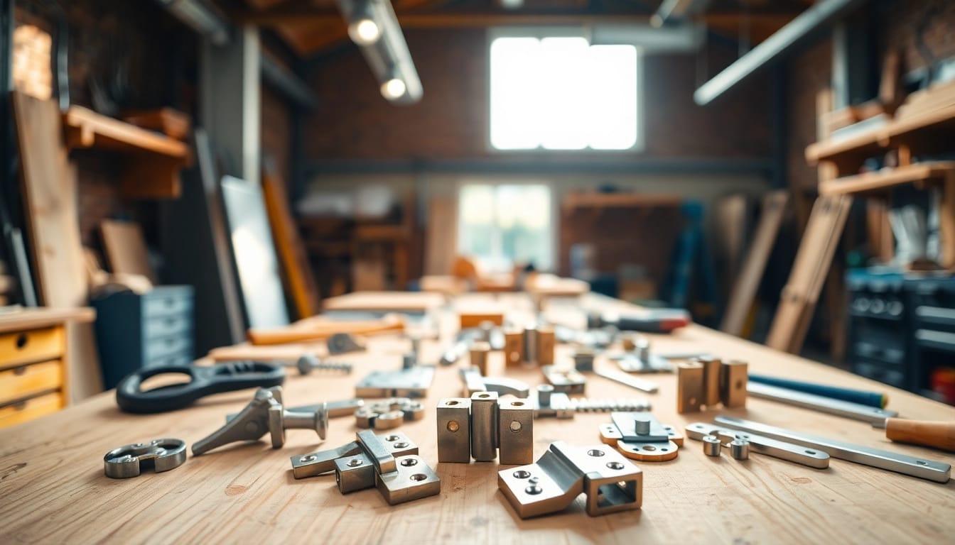 Hochwertige Produkte von Cabinet Hinge Manufacturers in einer modernen Werkstatt.