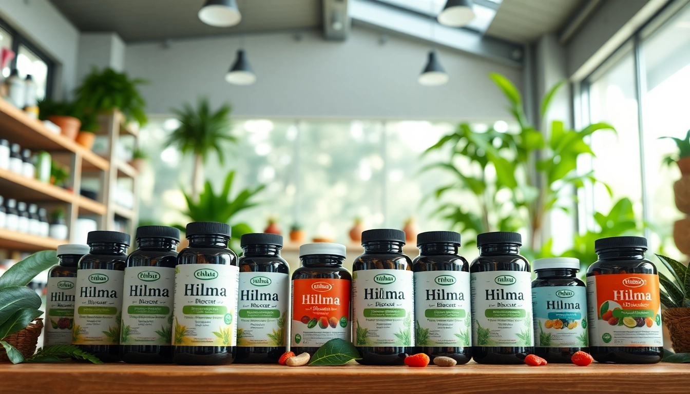 hilma biocare Produkte in einem einladenden Gesundheitsladen ausgestellt