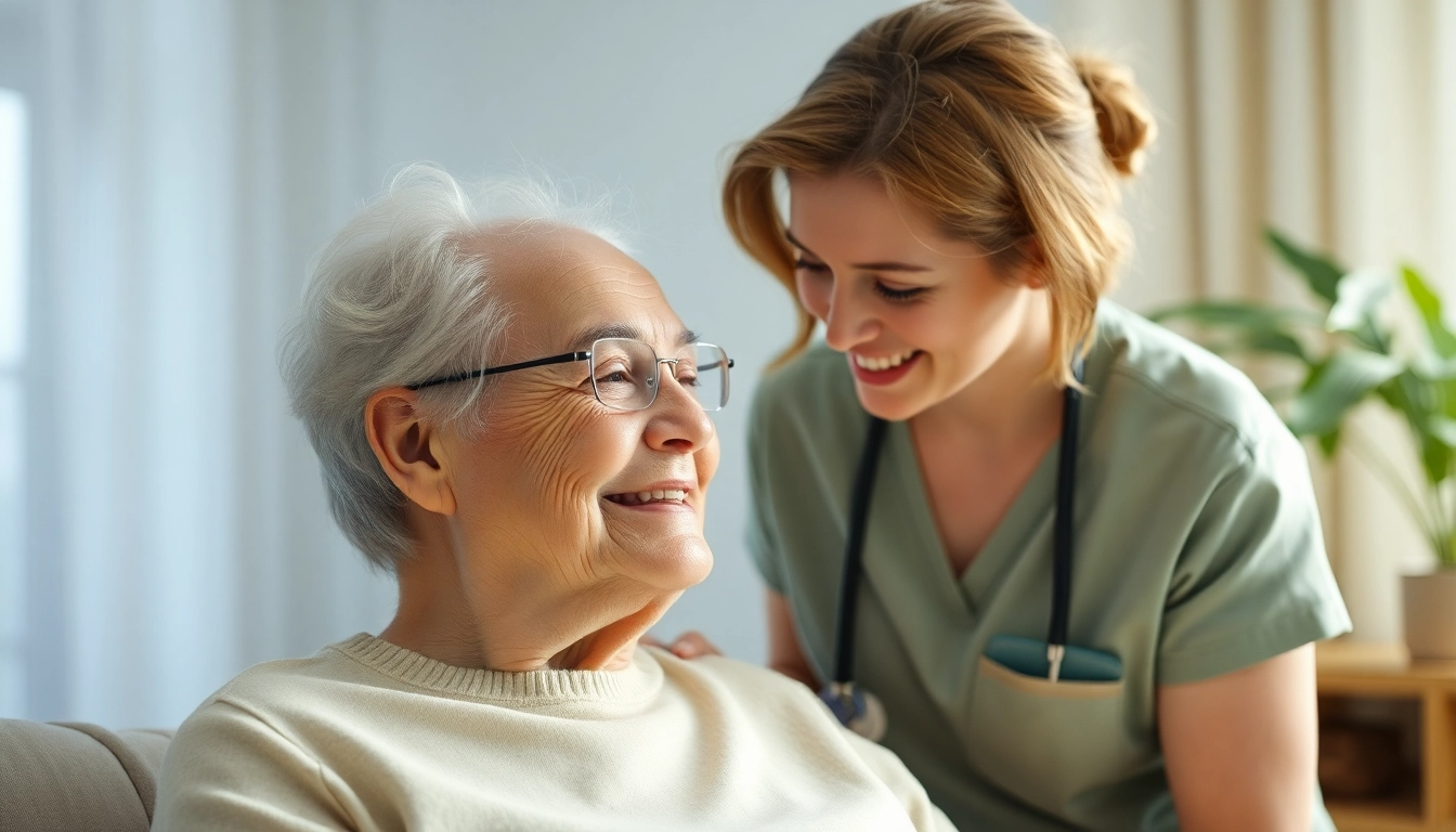 Engaged pflegefachkraft hameln assisting an elderly patient with care and support at home.