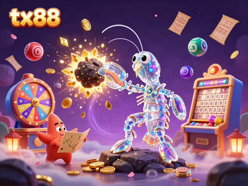 Engage with tx88's thrilling gaming experience featuring dynamic casino elements and vibrant characters.