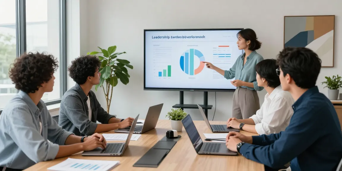 Schlechte Führung erkennen: Teammeeting zur Bewertung von Führungskräften in modernem Büro.