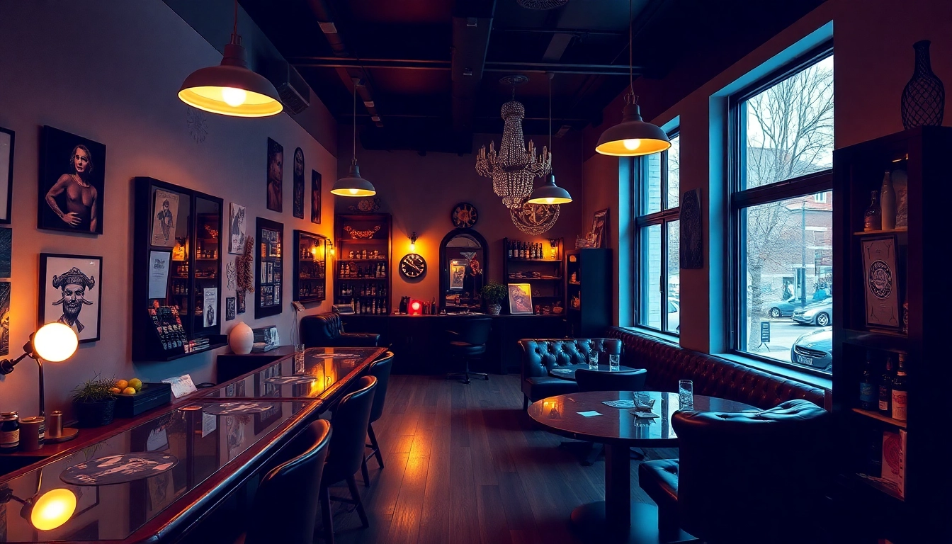 Ein Kunstwerk im Tattoo Studio München, das verschiedene tattoostile kombiniert und Kreativität in einem modernen Raum vermittelt.