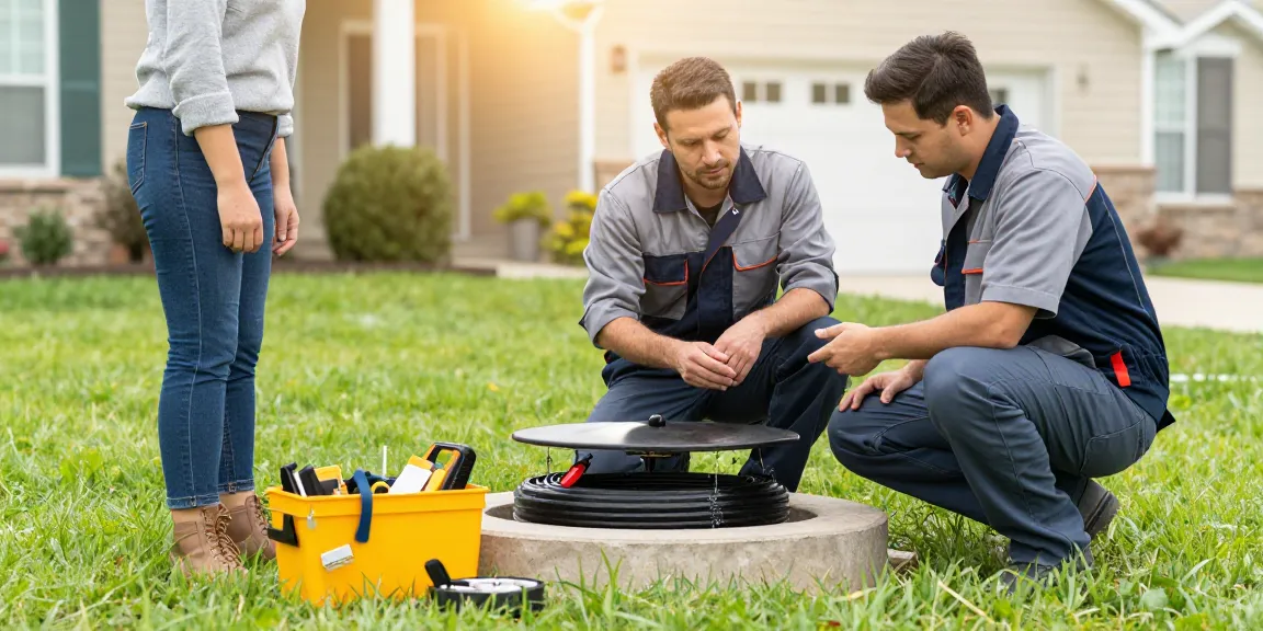 Septic service provided by trusted local contractor at a residential property.