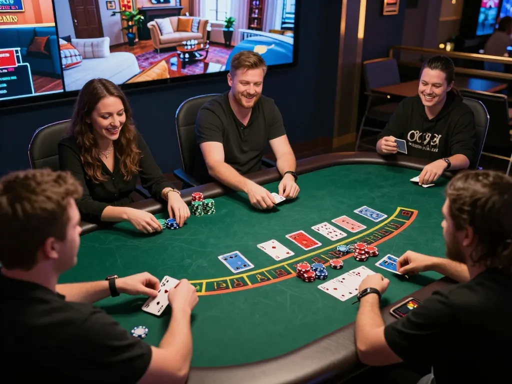 Players engage in blackjack gameplay at SC88, experiencing live dealer excitement