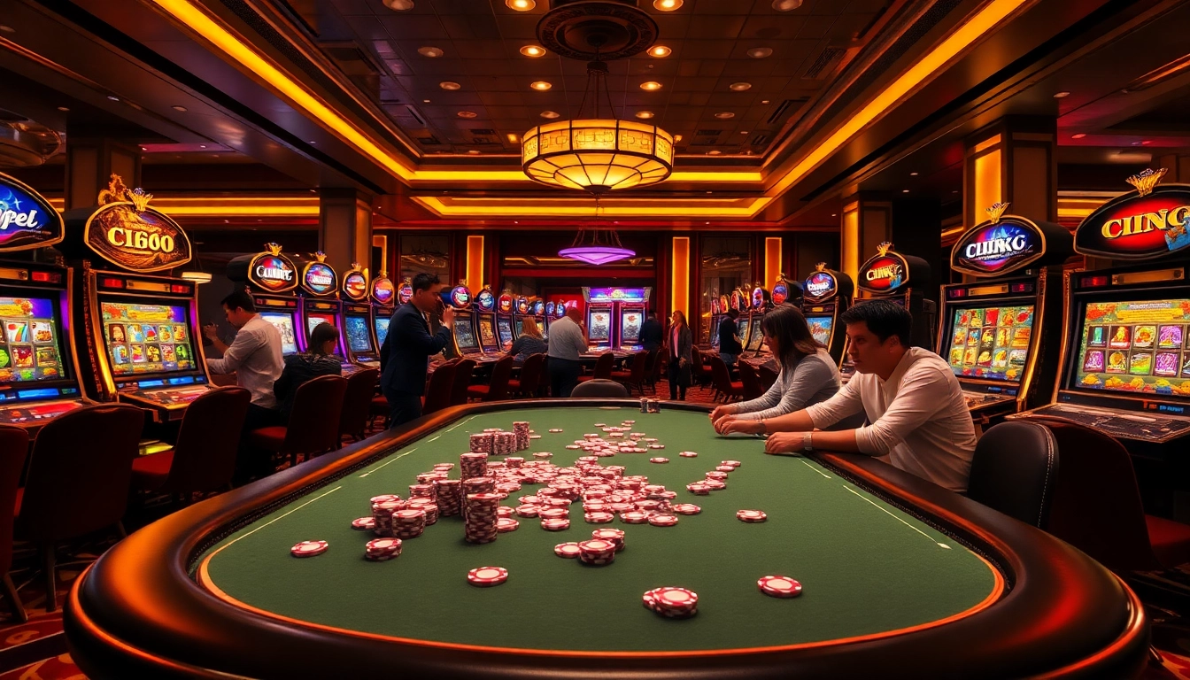 Experience thrilling gameplay at the C168 casino with vibrant tables and immersive slot machines.