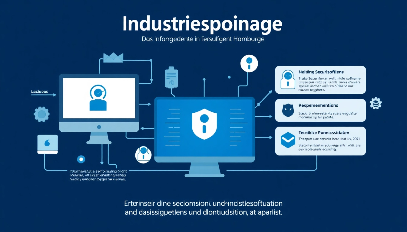 Symbolbild zur Industriespionage in Hamburg, Darstellung von Datensicherheit und Wirtschaftsschutz