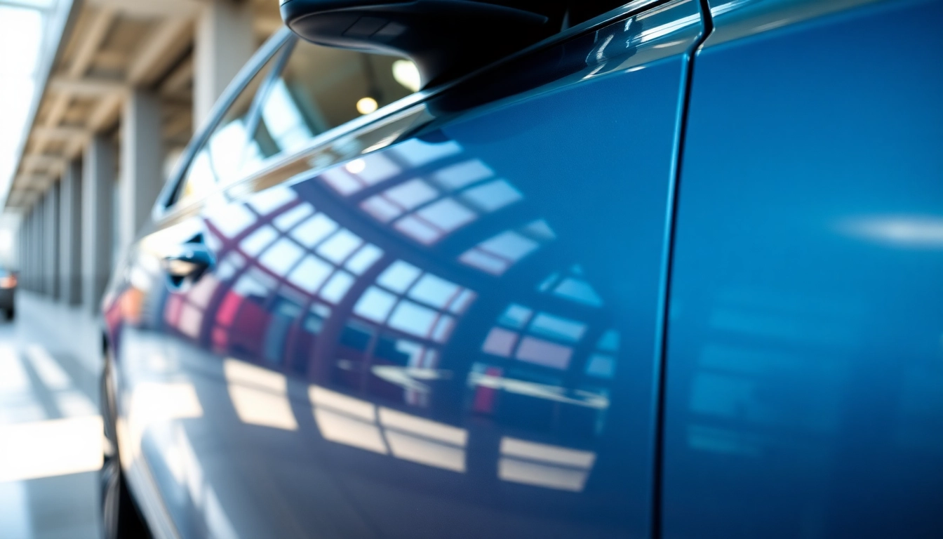 Applying Lackschutzfolie für Autos in München to enhance vehicle protection and aesthetics.