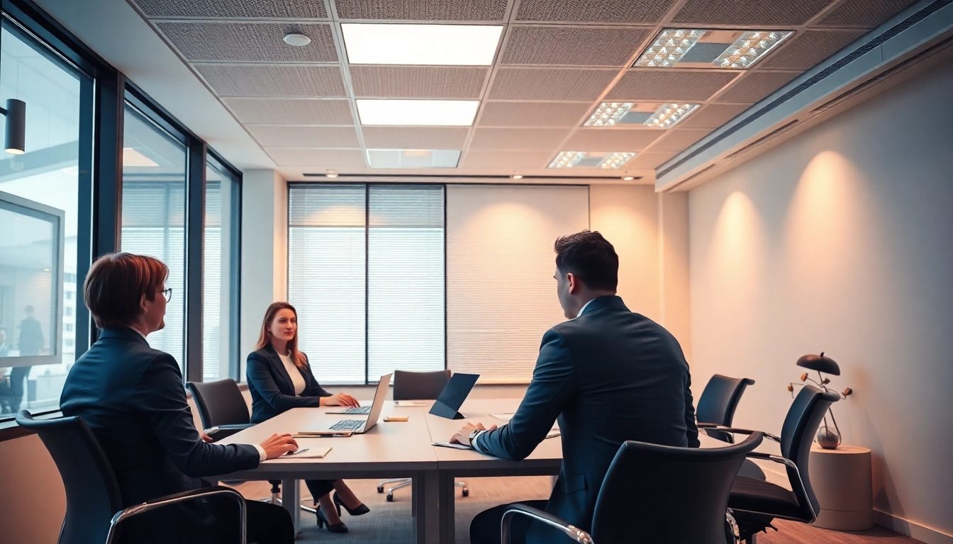 Professionelle Strategie-Diskussion bei Top Unternehmensberatung in einem modernen Büro.