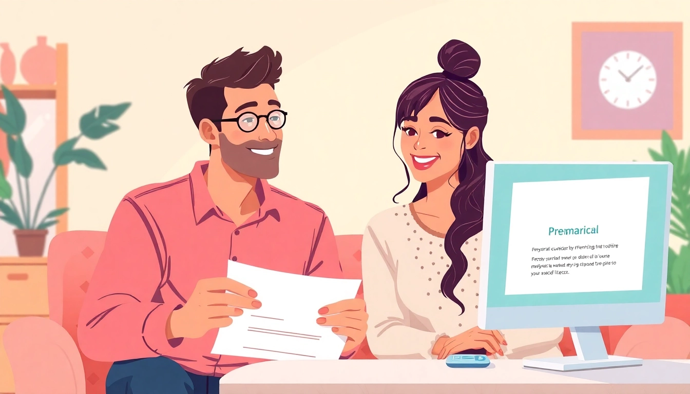 Couple participating in a Florida premarital course, showcasing engagement and support for their marriage preparation.