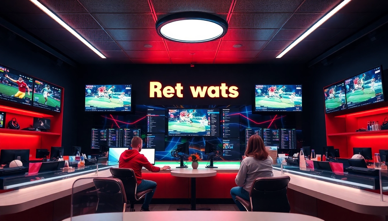 Junge Erwachsene platzieren sportwetten ohne lugas in einem modernen Wettanbieter-Büro.