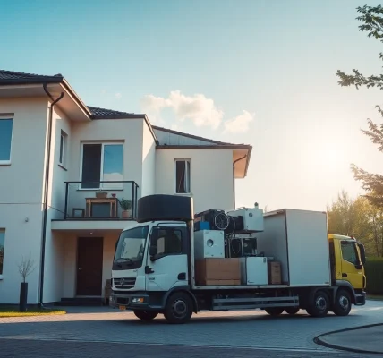 Schrottabholung Oberhausen: Schrottfahrer lädt alte Elektrogeräte für eine umweltgerechte Entsorgung ein.