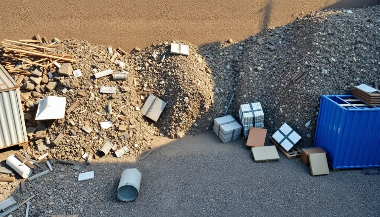 Schrottplatz Duisburg mit verschiedenen Schrottarten und modernen Recyclinganlagen.