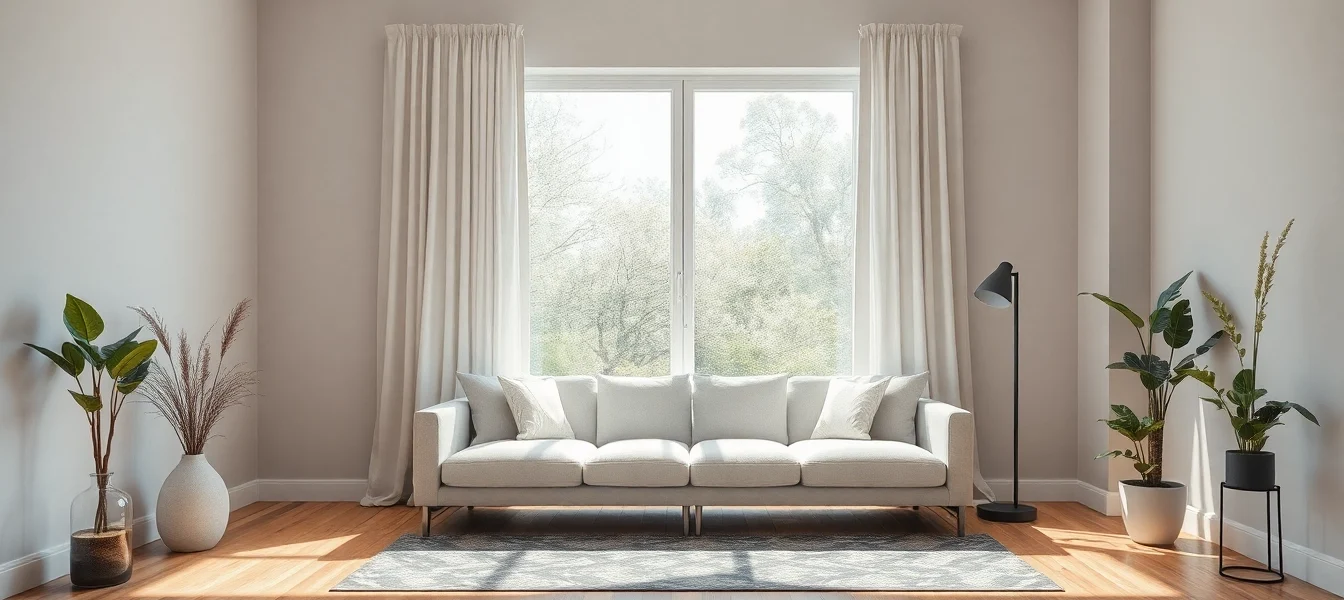 Entdecken Sie den eleganten Plissee auf Maß, der harmonisch in ein modernes Wohnzimmer integriert ist und durch seinen Stil besticht.