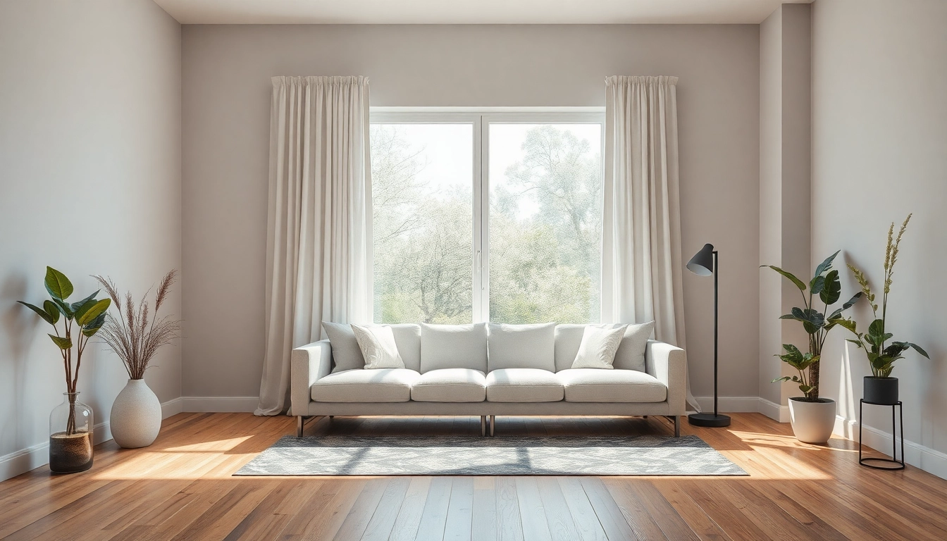 Entdecken Sie den eleganten Plissee auf Maß, der harmonisch in ein modernes Wohnzimmer integriert ist und durch seinen Stil besticht.