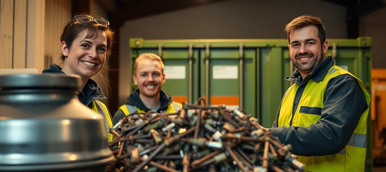 Schrottabholung Wuppertal, freundliche Mitarbeiter holen kostenlos Ihren Schrott ab.