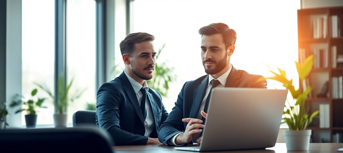 Professioneller Headhunter Schweiz führt Videoanruf an elegantem Arbeitsplatz.