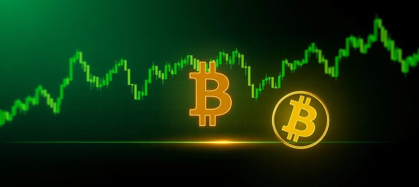Aktueller Bitcoin Preis USD mit dynamischem Preisdiagramm in trendigem Design.