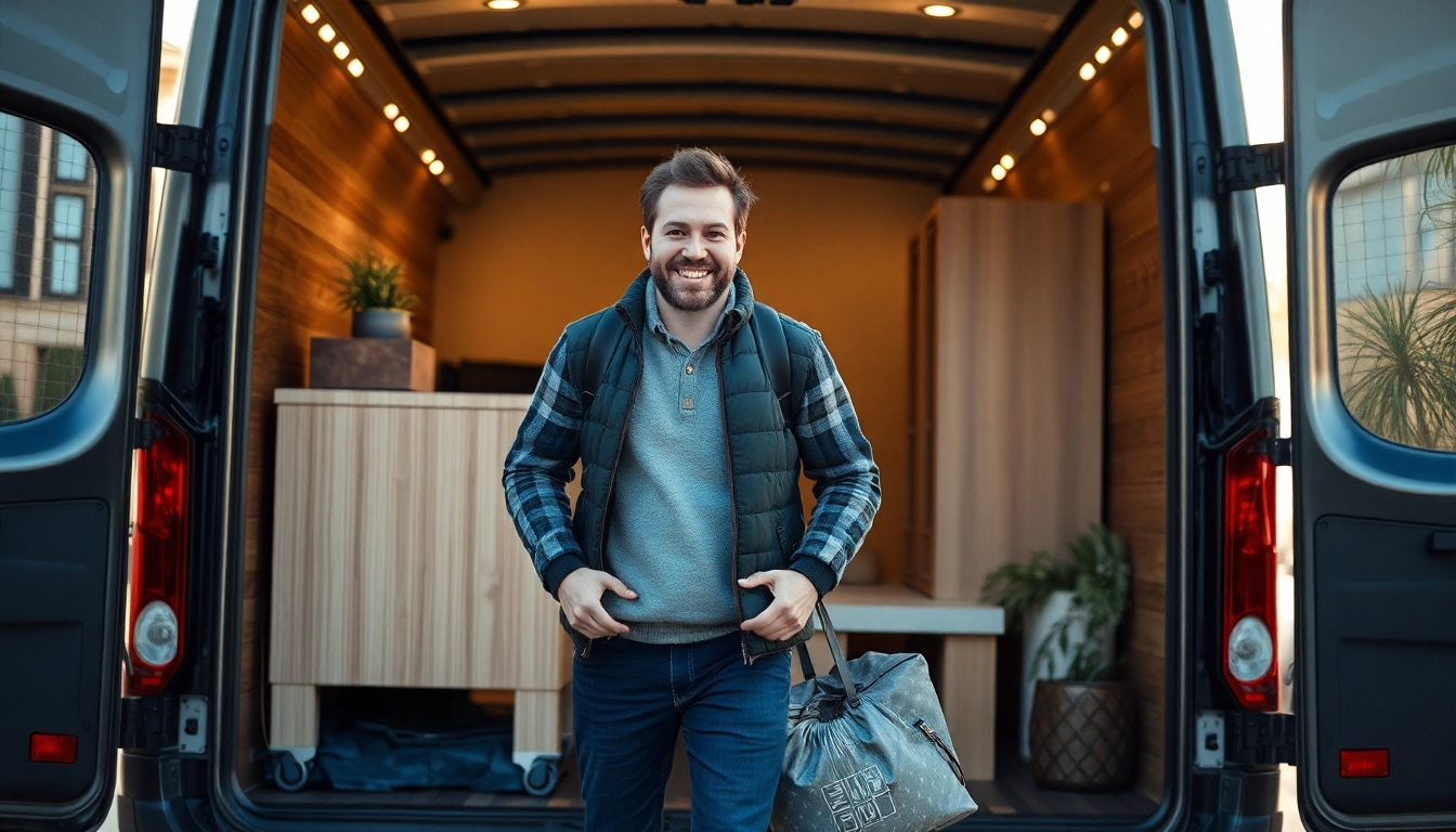 Umzugsunternehmen Wermelskirchen hilft beim sicheren Transport von Möbeln in einem modernen Fahrzeug.