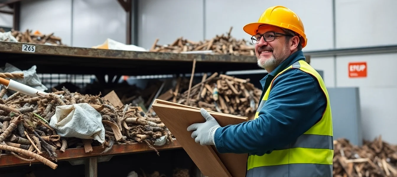 Schrotthändler Düsseldorf bei der Abholung von Schrott in einem professionellen Setting.