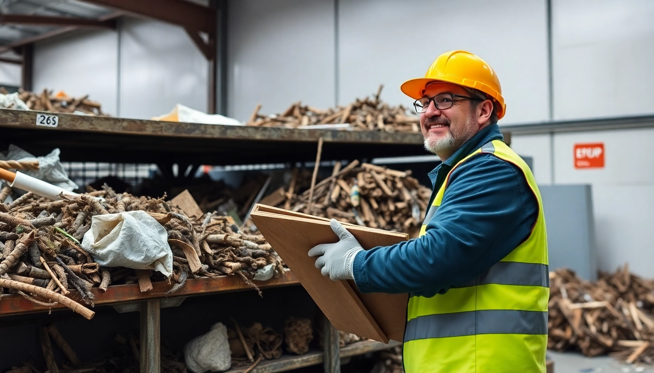Schrotthändler Düsseldorf bei der Abholung von Schrott in einem professionellen Setting.