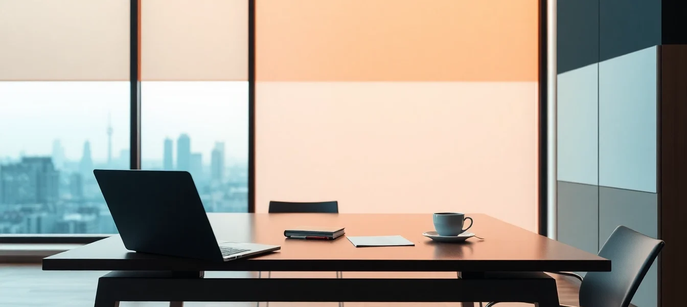 Erfolgreicher Headhunter IT bei der Arbeit an einem modernen Schreibtisch, umgeben von inspirierender Atmosphäre.