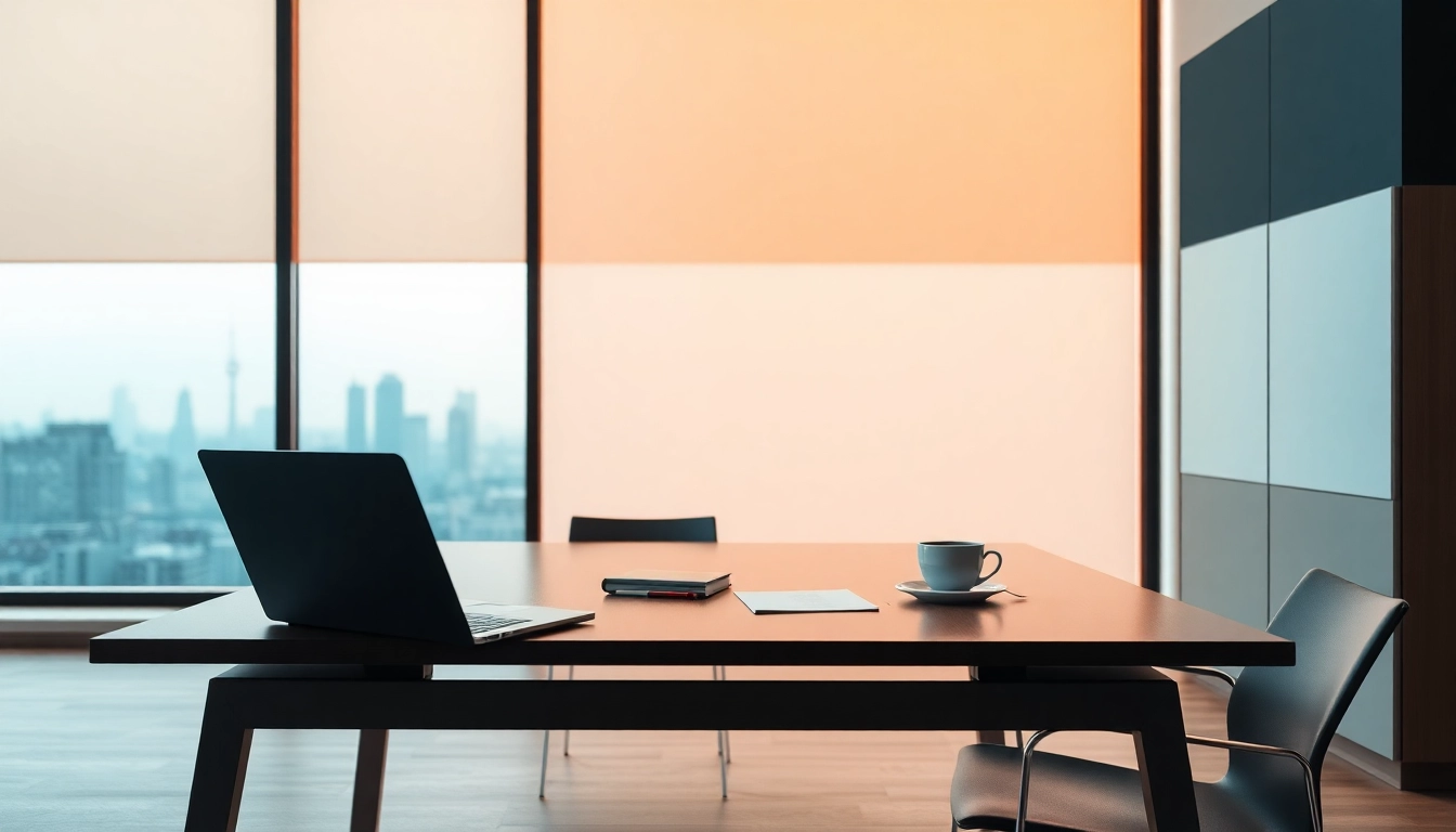 Erfolgreicher Headhunter IT bei der Arbeit an einem modernen Schreibtisch, umgeben von inspirierender Atmosphäre.