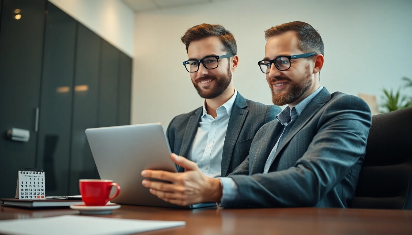 Professioneller Headhunter IT arbeitet konzentriert in einem modernen Büro.