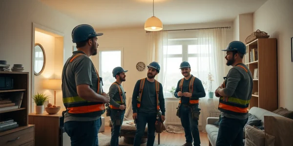 Effiziente Entrümpelung Wien in Aktion, das Team sorgt für schnelle und besenreine Räumung.