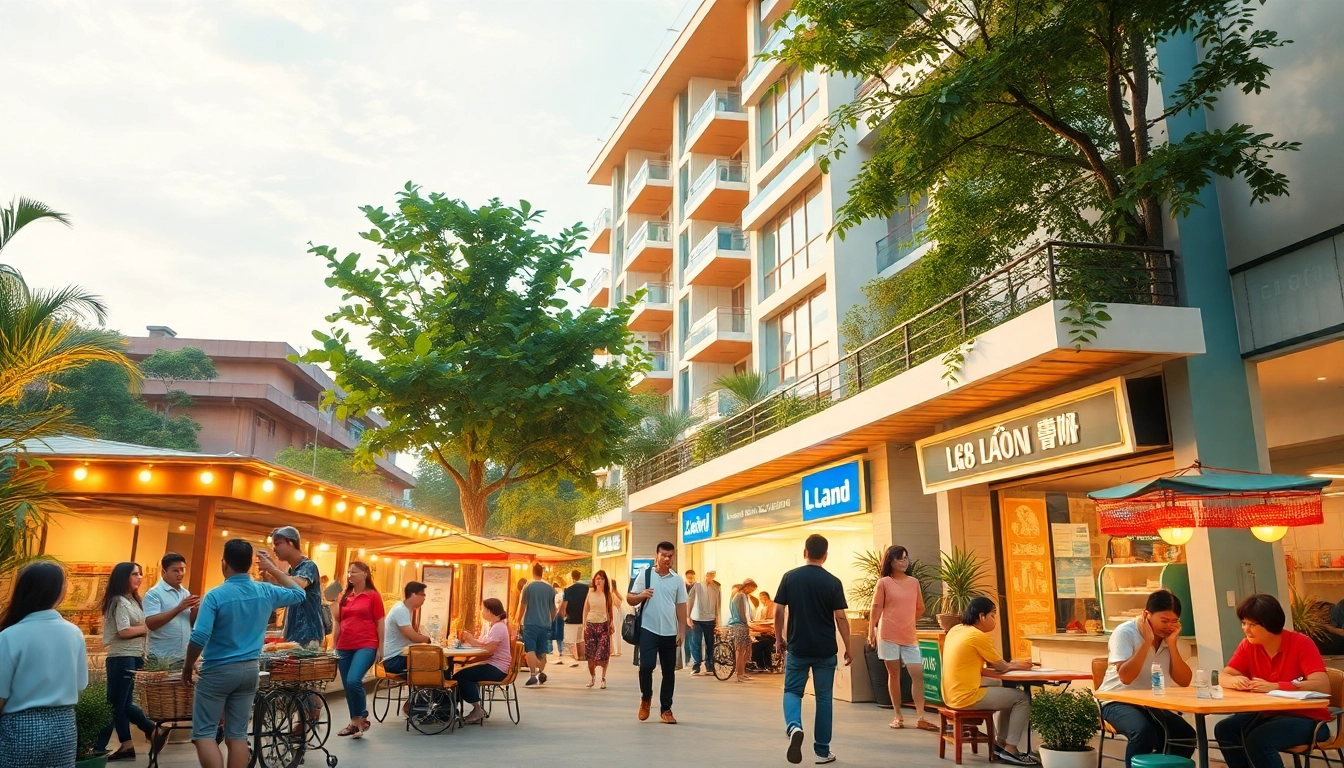 LC88 Land community scene with vibrant street life and local culture highlights.