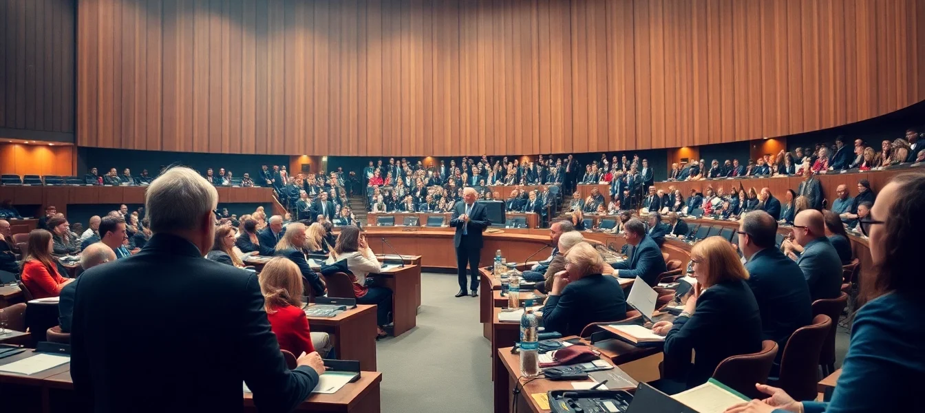 Politik Nachrichten Deutschland: Engagierte Politiker debattieren lebhaft im Bundestag mit aktivem Publikum.