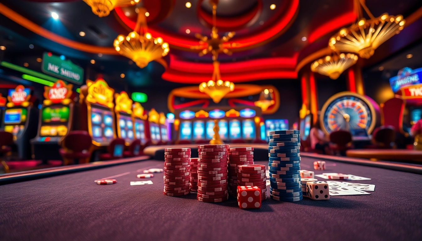 Players enjoying their time at XX88 casino table with chips and cards.