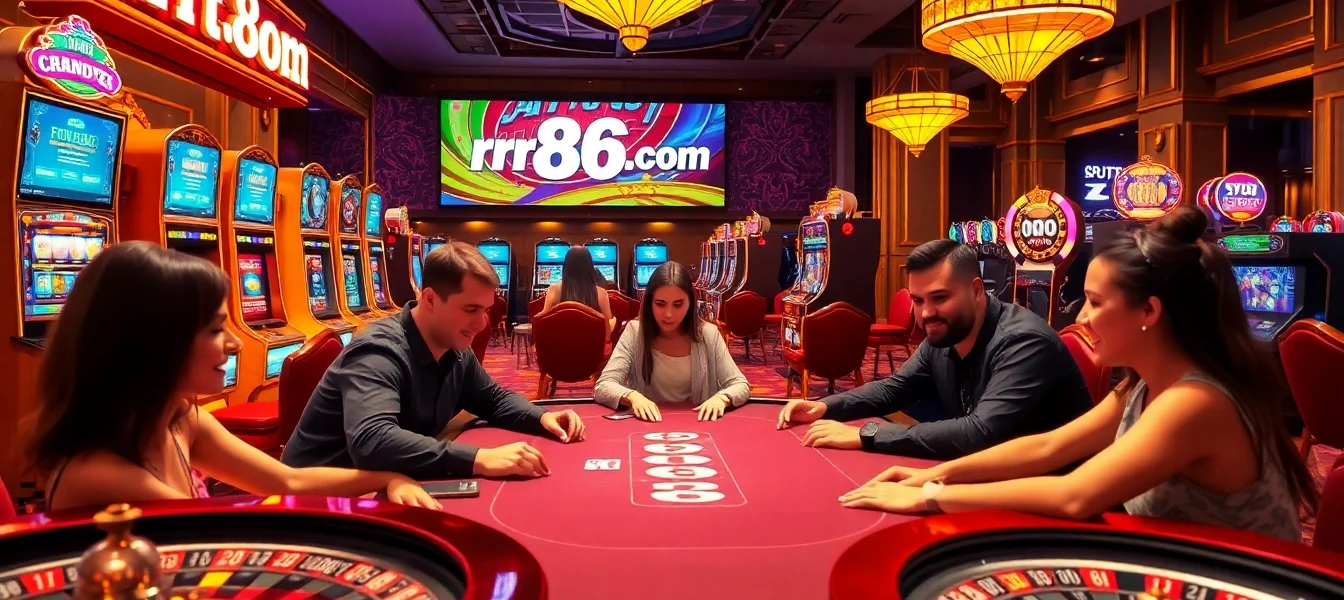 Enjoy thrilling gameplay at rr88.com with vibrant casino tables and exciting slot machines.