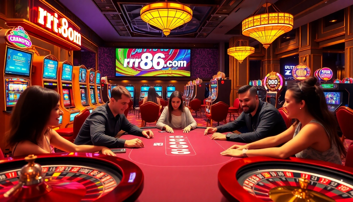 Enjoy thrilling gameplay at rr88.com with vibrant casino tables and exciting slot machines.