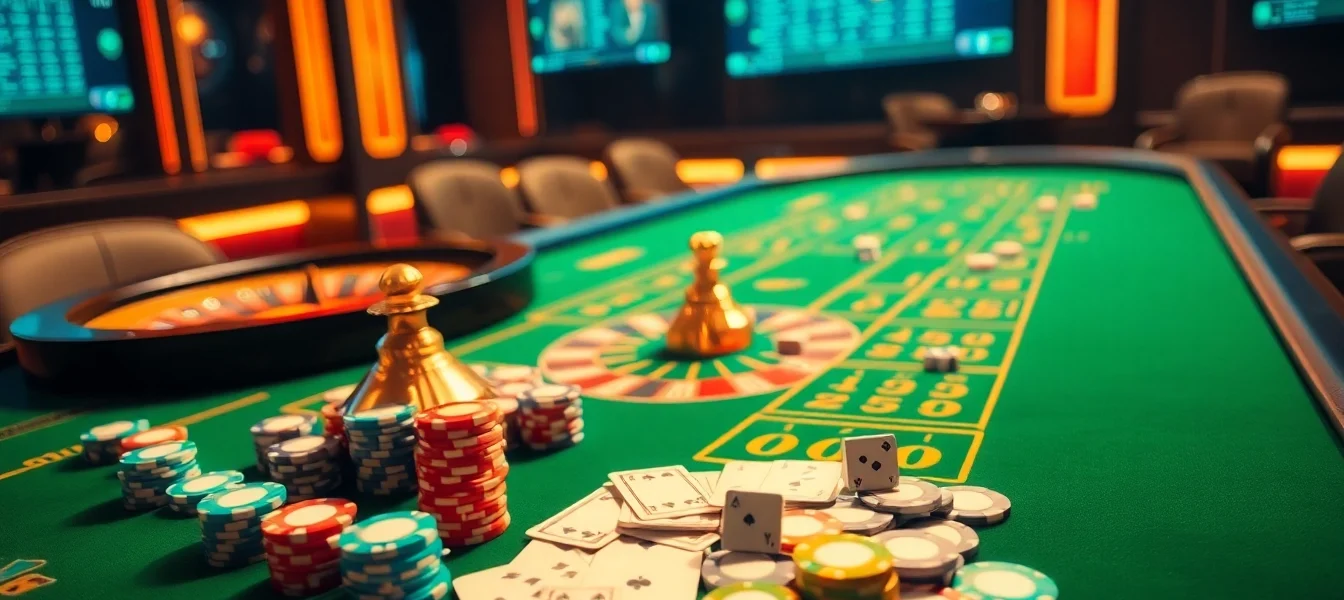 Engage in thrilling MM88 online casino action with poker chips and glamorous roulette.