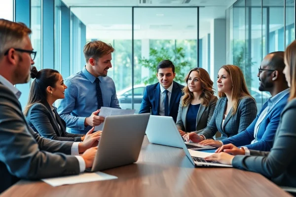 Headhunter IT unterstützt Fachkräfte in modernem Büro bei der Rekrutierung.