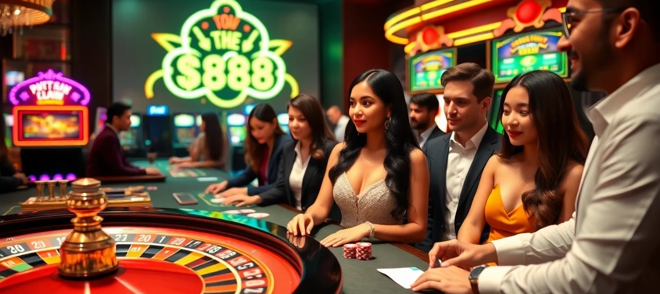 Experience the thrill of the casino at https://88i8i.net/ with glamorous roulette tables and exciting slot machines.