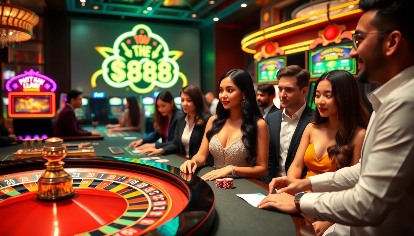 Experience the thrill of the casino at https://88i8i.net/ with glamorous roulette tables and exciting slot machines.