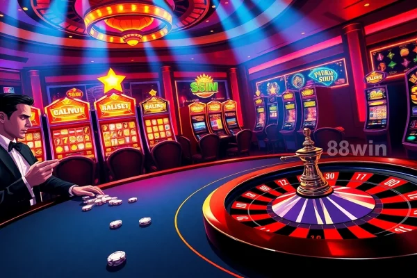 Players enjoying the excitement at 98win club's luxurious casino poker table.