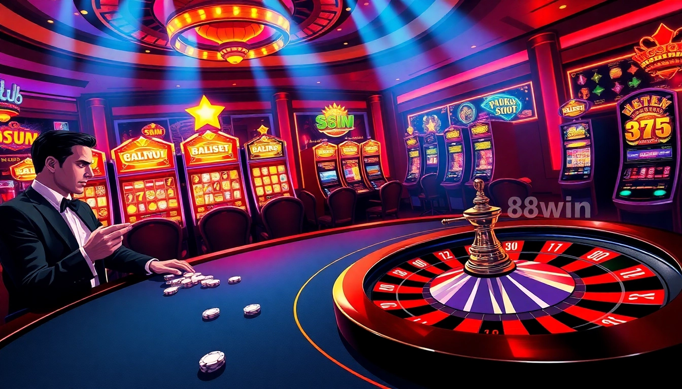 Players enjoying the excitement at 98win club's luxurious casino poker table.