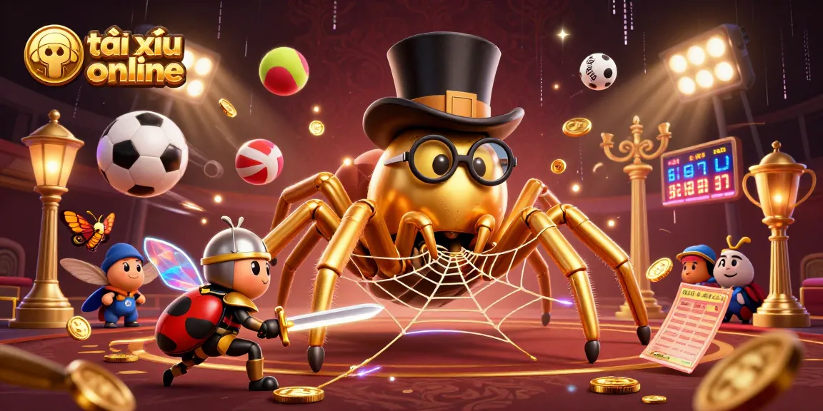 Experience thrilling gameplay with tài xỉu online and vibrant casino action in this detailed illustration.